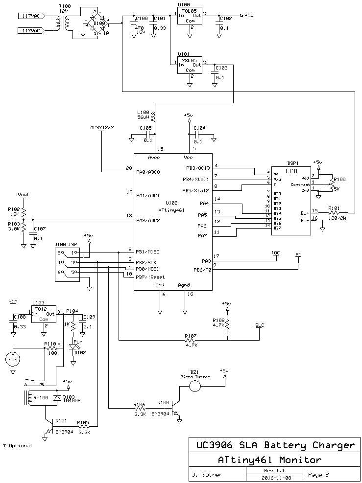 UC3906 SLA Battery Charger 2.5Amp